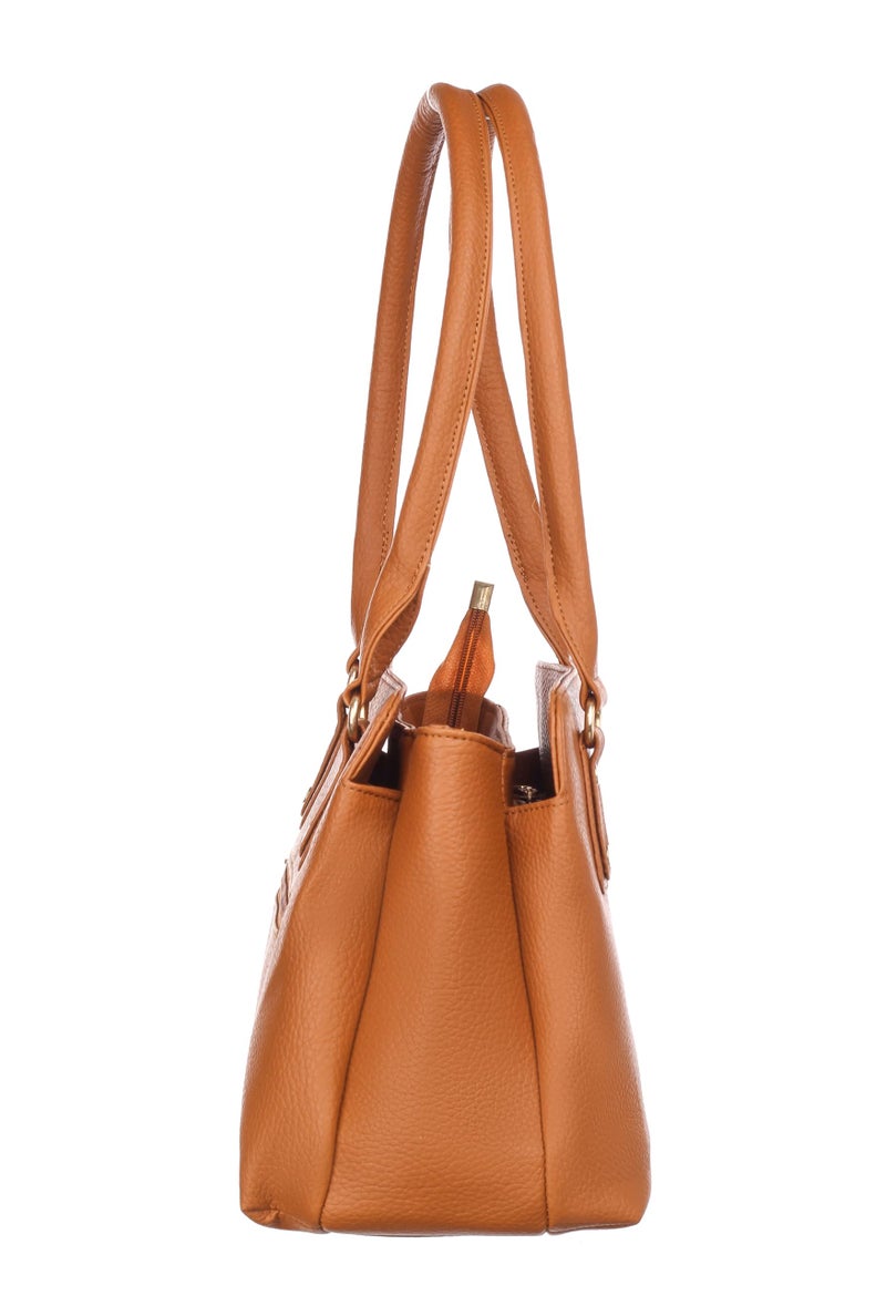 Keywest Women's Penguin Satchel Tote Handbag for Women | Ladies purse | Stylish Shoulder Bag | Gift For Woman | Tan - Image 3