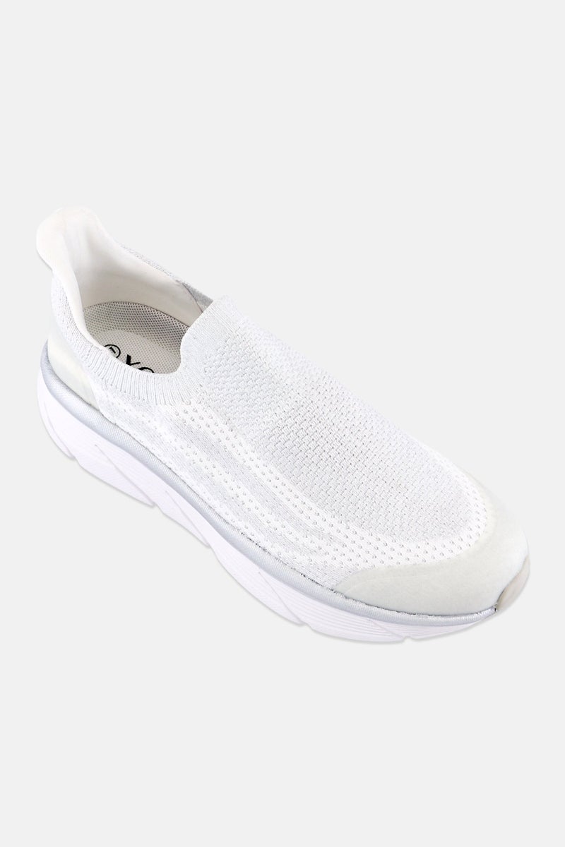 XOXO Women Slip On Casual Sneakers, Off-White - Image 1