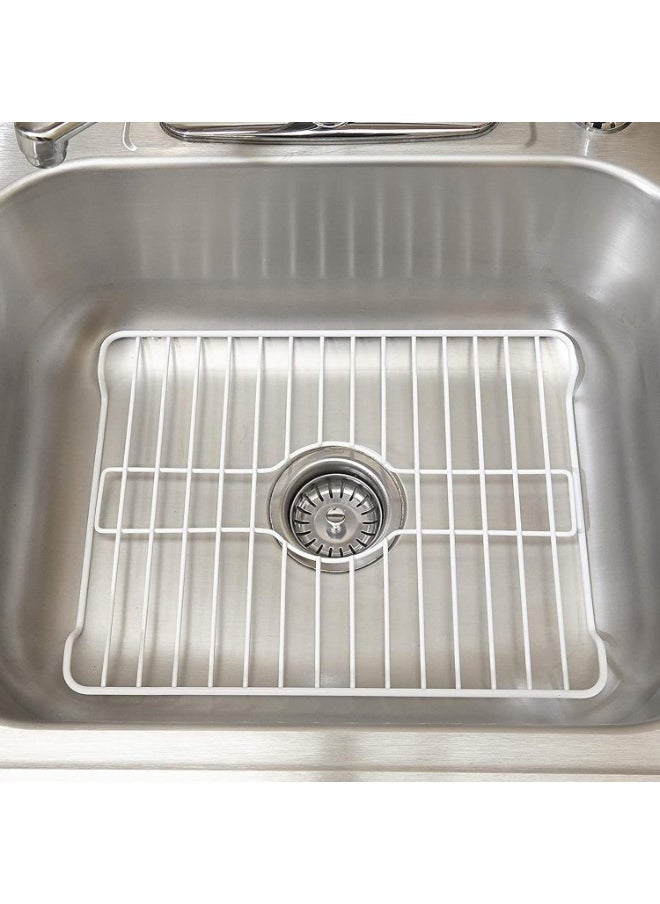 Better Houseware Better Houseware Sink Protector Prevents Scratches Sink Rack for Bottom of Sink White Sink Mat Sink Protectors for Kitchen Sink Metal 16x12.3x1  - Image 4