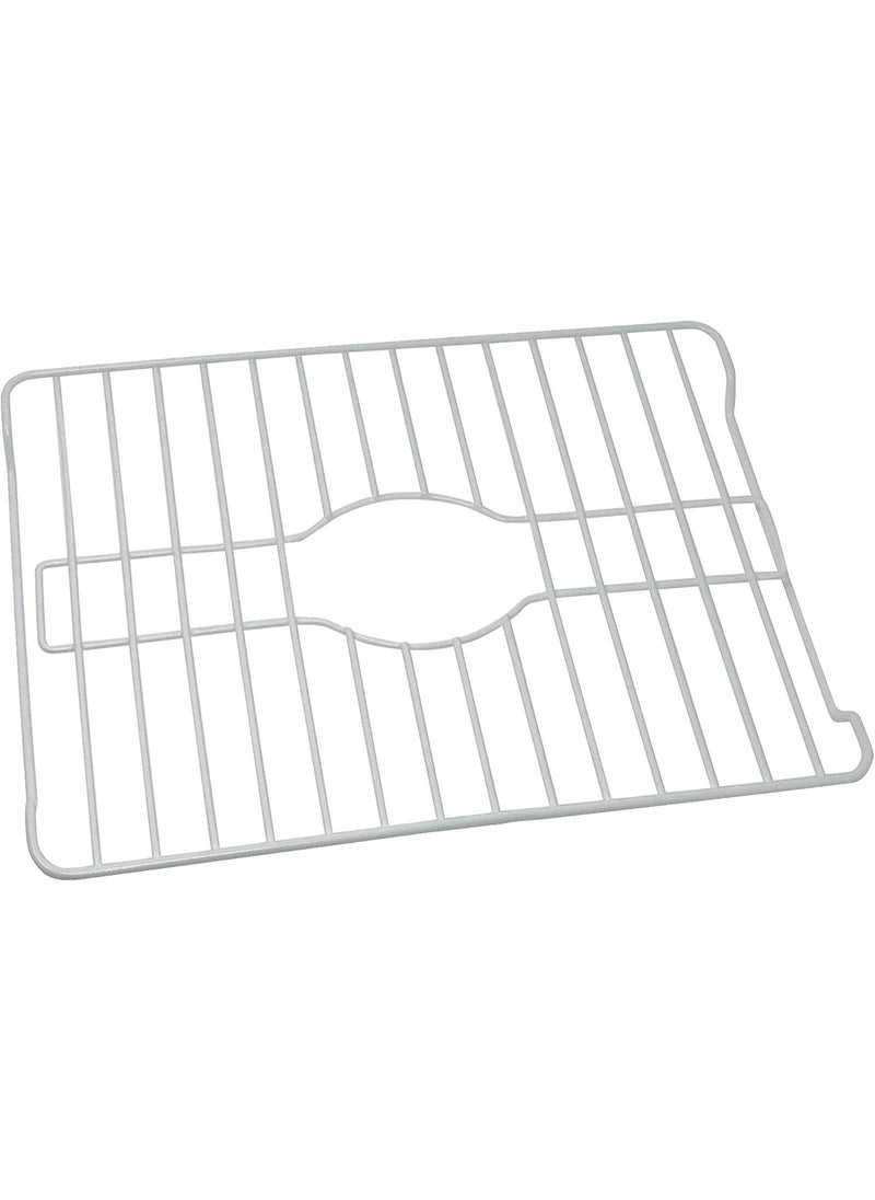Better Houseware Better Houseware Sink Protector Prevents Scratches Sink Rack for Bottom of Sink White Sink Mat Sink Protectors for Kitchen Sink Metal 16x12.3x1  - Image 1