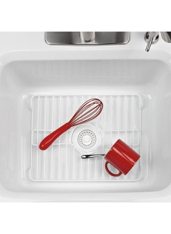 Better Houseware Better Houseware Sink Protector Prevents Scratches Sink Rack for Bottom of Sink White Sink Mat Sink Protectors for Kitchen Sink Metal 16x12.3x1  - Image 3
