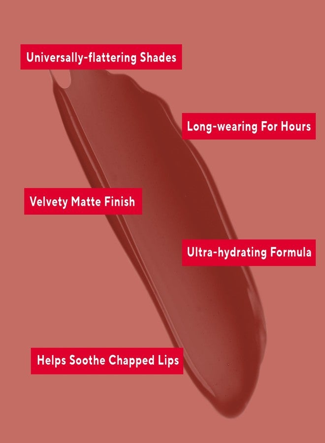 Mirabella - Luxe Advanced Formula Matte Lip Gloss, Long-Wear Full-Coverage Lip Gloss That Won’t Dry or Crack Lips, Liquid Lipstick Alternative, No Smudging or Feathering, Bombshell - Image 2