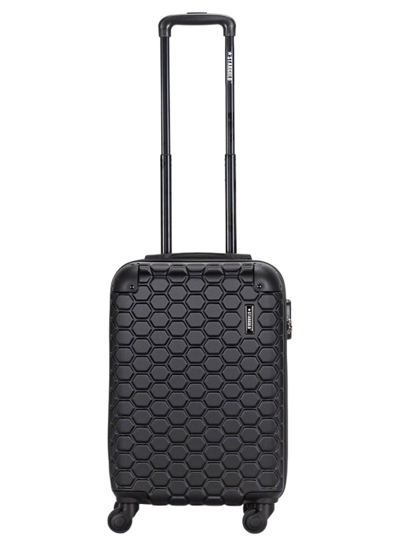 Stargold Hardside Spinner 4 Wheels Luggage Trolley With Number Lock Black - Image 1