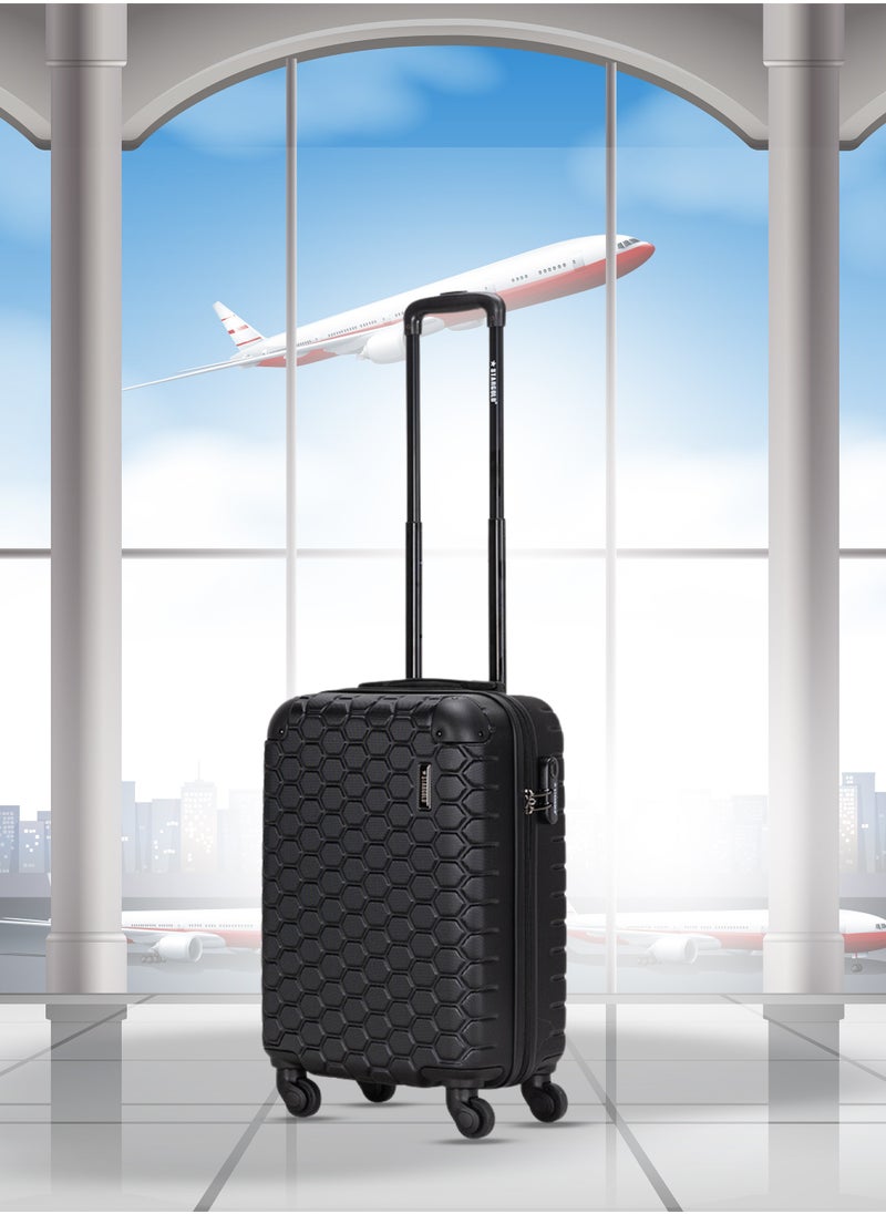Stargold - Hardside Spinner 4 Wheels Luggage Trolley With Number Lock Black - Image 1