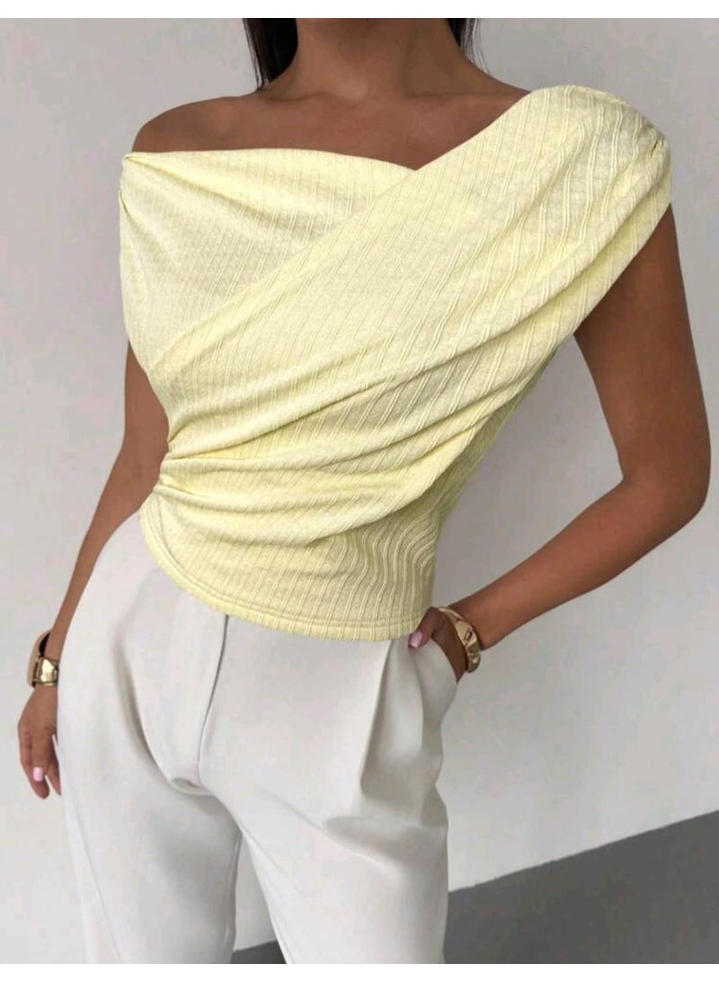 SHEIN Women's Elegant Minimalist Chic TOP - Image 2