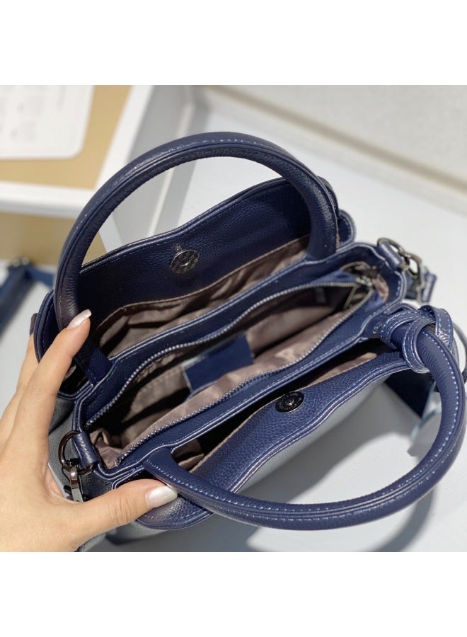 Jiulong First Layer Leather Leather Women's Bag Europe And The United States Gem Bag Manufacturers Portable Messenger Bag - Image 3