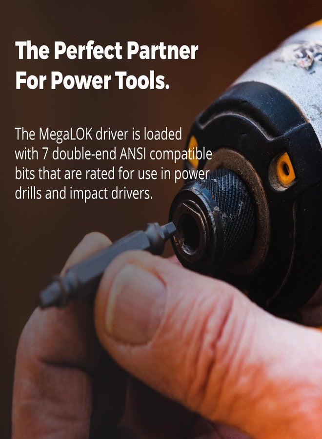 MEGAPRO® 14-in-1 MegaLOK™ Multi-Bit Screwdriver | Quick-change Chuck | ANSI Compatible bits can be used in your impact driver | - Image 4