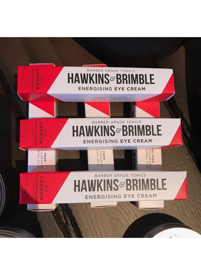 Hawkins & Brimble - Under Eye Cream For Mens 20Ml Mens Dark Circles Eye Cream Eye Repair Cream For Puffy Eyes Energising Hydrating Anti Ageing & Anti Wrinkle Late Night Recovery 40'S & 50'S - Image 1