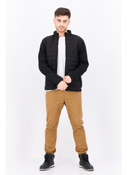 Threadbare Men Quilted Bomber Jacket, Black  - Image 4