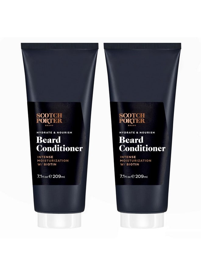 scotch porter - Hydrate & Nourish Beard Conditioner Twin Pack - Long-Lasting Moisture Helps Strengthen, Reduce Frizz & Promote Healthy Hair Growth For Dull, Dry, Coarse Beards - Original, 2 * 7.1 Oz. - Image 1