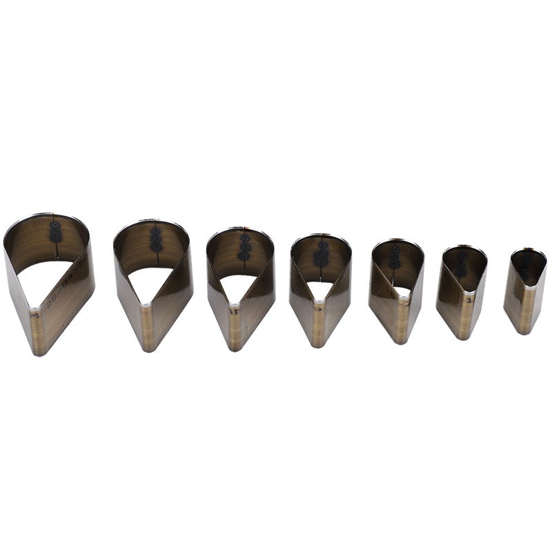 Leather Punch Set: 7 Different Sizes - High Strength Hardness, Sharp Smooth Cutting - Leather Craft Tools for Diy Leatherworking, Cardboard Craft Projects - Image 1