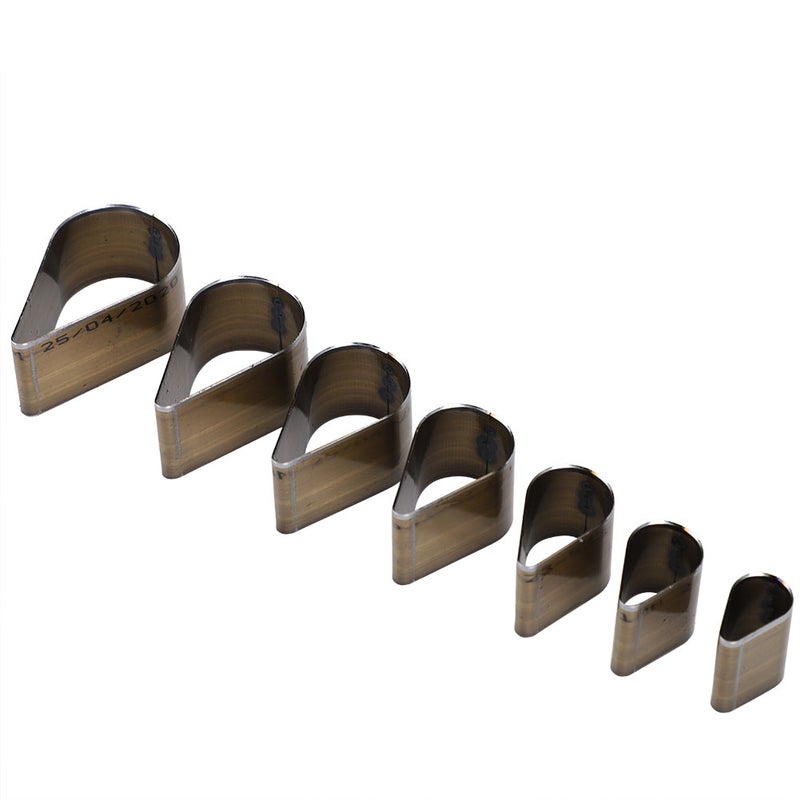 Leather Punch Set: 7 Different Sizes - High Strength Hardness, Sharp Smooth Cutting - Leather Craft Tools for Diy Leatherworking, Cardboard Craft Projects - Image 2