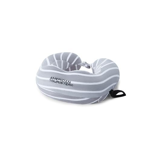 American Tourister Memory Foam | Travel Pillow | Neck & Lumbar Support for Men and Women | Memory Foam Comfort | After Dark Grey - Image 2