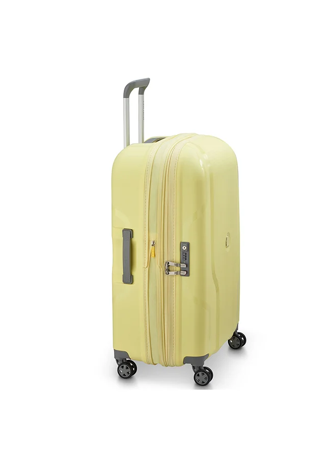 ديلسي _باريس Clavel 70cm 4 Double-Wheeled Luggage Trolley (Recycled Material) - Pale Yellow