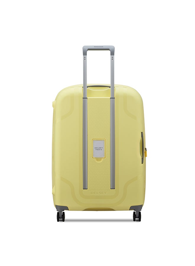 ديلسي _باريس حقيبة ترولي بعجلات مزدوجة  سم من كلافيل مواد معاد تدويرها - أصفر باهت - Image 4