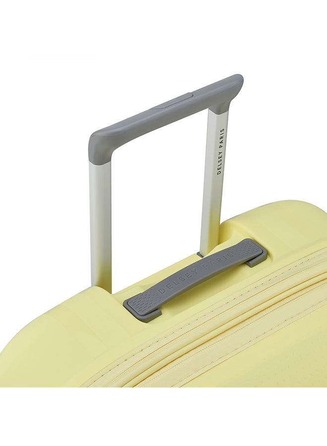 ديلسي _باريس حقيبة ترولي بعجلات مزدوجة  سم من كلافيل مواد معاد تدويرها - أصفر باهت - Image 5