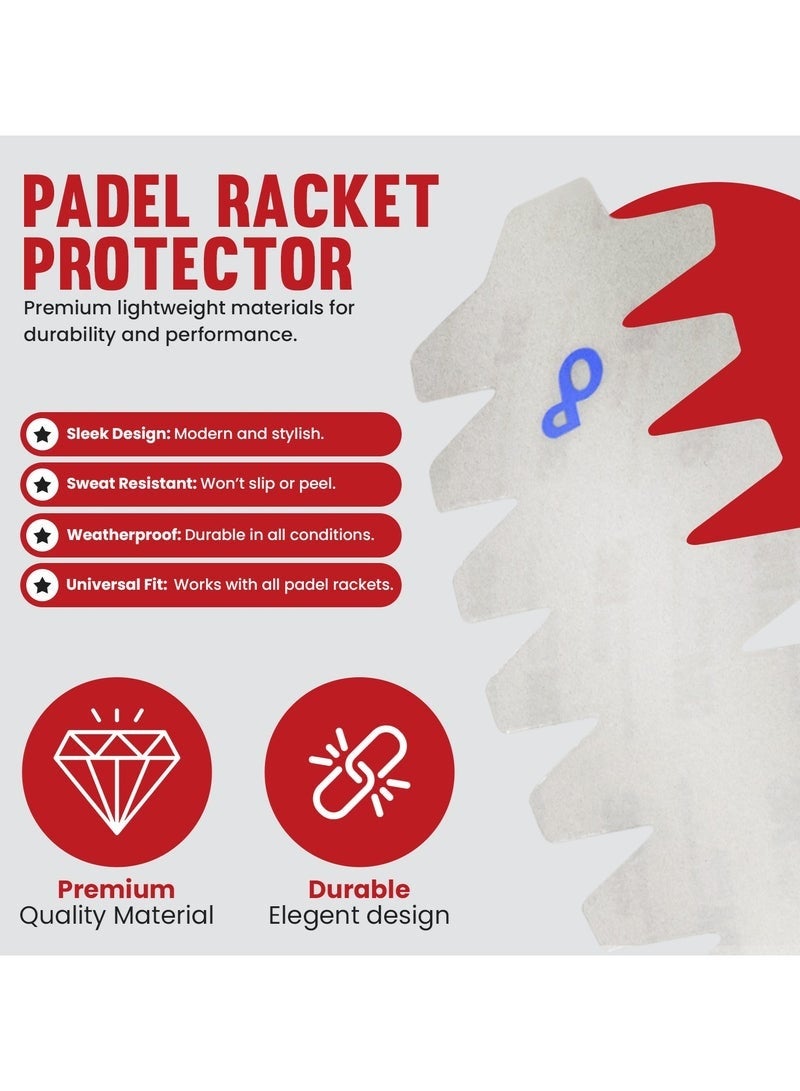 Bukela Racket Protector, Transparent – Large | 3M Adhesive, Lightweight & Durable for Maximum Edge Protection | Universal Fit, Easy to Apply - Image 2