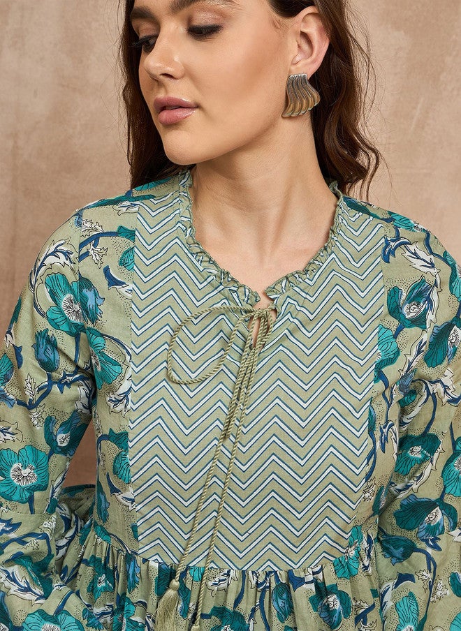 Baizee Routes by All About You Women Floral Ethnic Cotton Top - Image 2