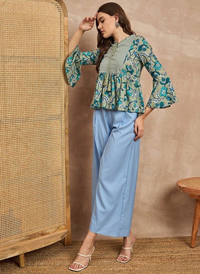 Baizee Routes by All About You Women Floral Ethnic Cotton Top - Image 5