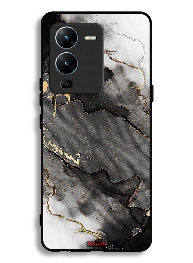 Tolwak Vivo V25 Pro 5G Protective Case Cover Glitter Marble - Image 2