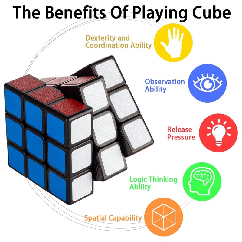 Rubix Cube Speed Cube 3x3x3 Smooth Turning Magic Puzzle Cube - Image 5