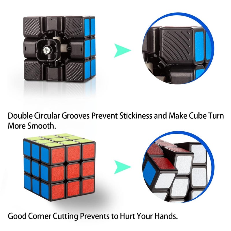 Rubix Cube Speed Cube 3x3x3 Smooth Turning Magic Puzzle Cube - Image 4
