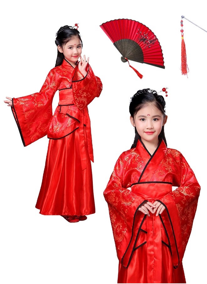 New Retro Chinese Hanfu Dress Imitation of Tang and Song Dynasties Girls' Dress  - Image 1