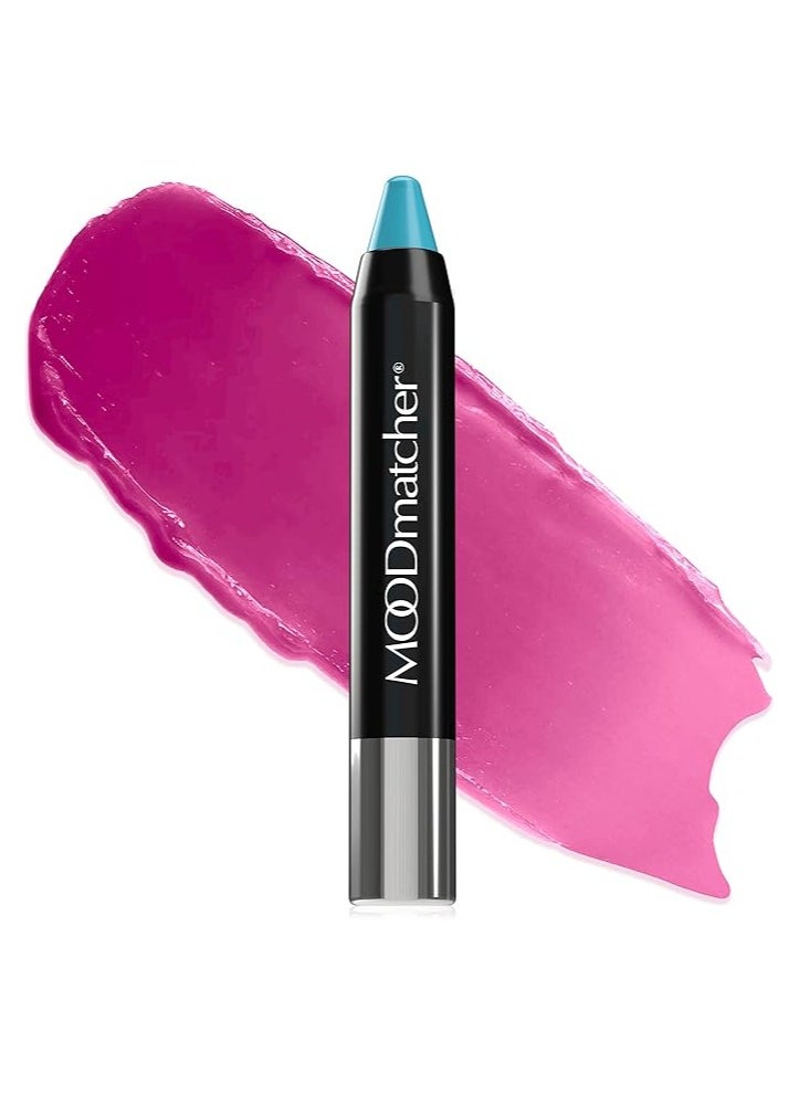 MOOD MATCHER Mood Matcher Luxe Color-Changing Lipstick – Light Blue Twist Stick, 12-Hour Wear, 2.9g  - Image 1