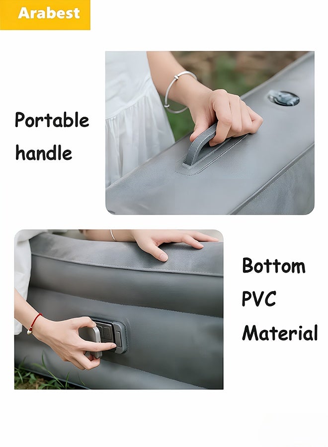 Arabest Self-Inflating Single Air Mattress | 2-Min Quick Inflation/Deflation Built-in Pump | Portable Camping Bed with Inflatable Pillow, Repair Kit & Storage Bag | for Home, Travel, Guests |190×100×40CM - Image 5