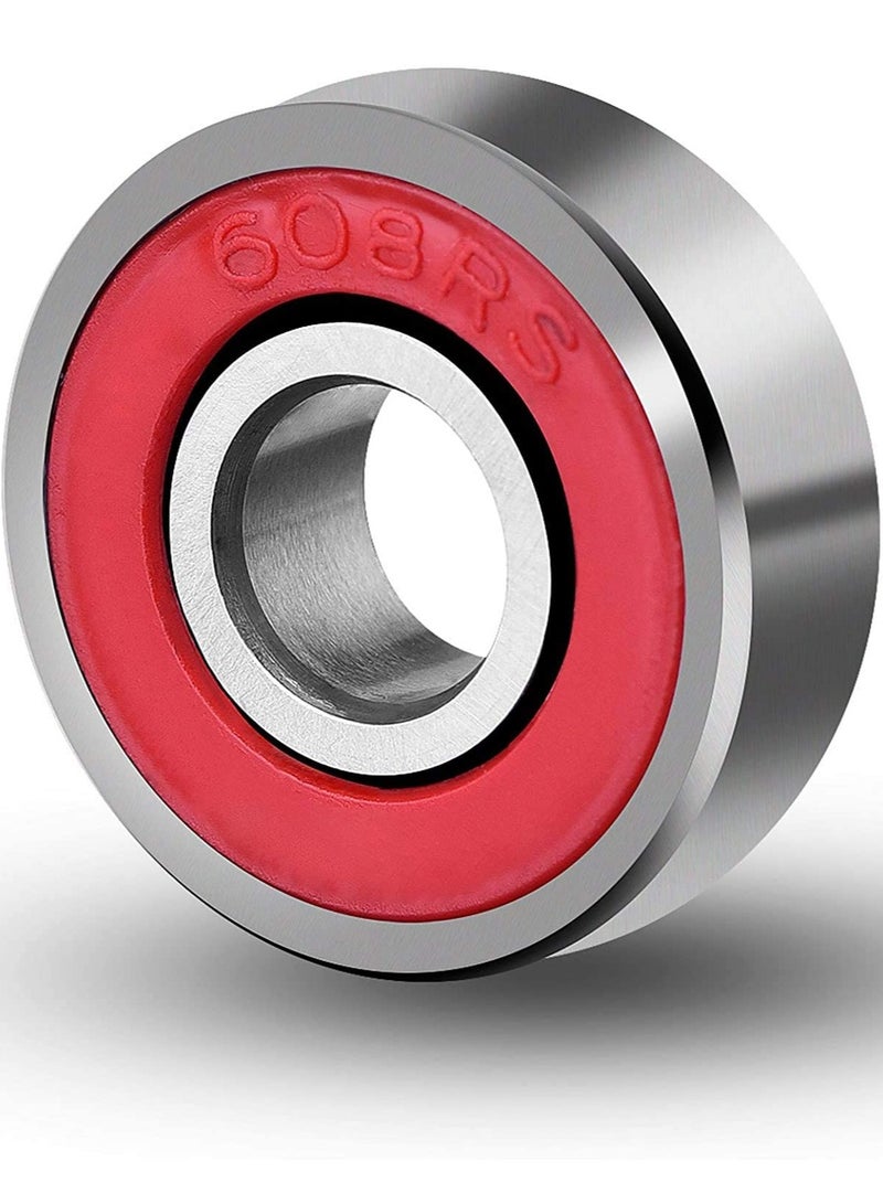 Merin 8 Pieces Skateboard Bearings, Ball Bearings, Longboards, Premium 608 Ball Bearing, Skate bearings, for Skateboard, Roller Skates, Inline Skate, Quad Skates, Scooter and Longboard - Image 4