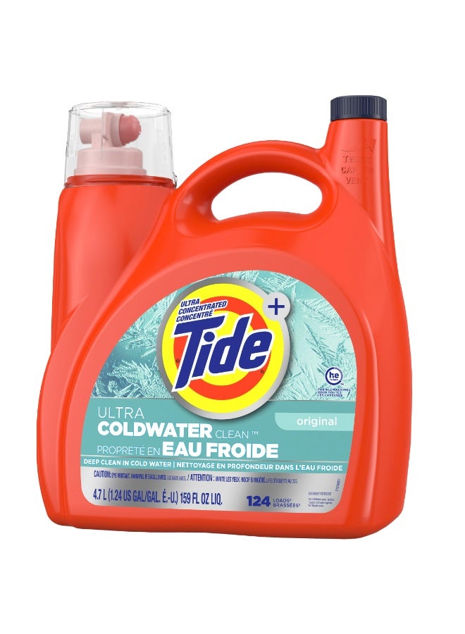 Tide Ultra Coldwater Clean Liquid Laundry Detergent, 124 Loads 4.7 L Color Safe - Image 1