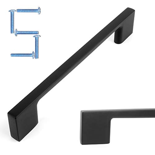 KOOFIZO 5 Pack 5 Inch Matte Black Kitchen Cabinet Pulls Black Cabinet Handles Black Cabinet Hardware for Kitchen Cabinets Drawer P01 Dresser Cupboard Bedroom Bathroom - Image 5