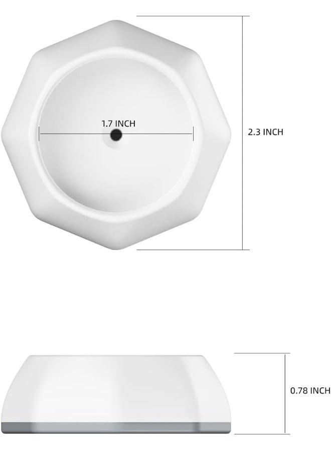 ICERO Baby Gate Wall Protector - Protect Walls & Doorways from Pet & Dog Gates - Pressure Mounted Gates Work on Stairs - Gates Wall Cups - 4 Pack - White - Image 5