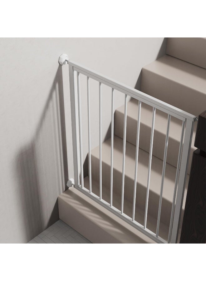 ICERO Baby Gate Wall Protector - Protect Walls & Doorways from Pet & Dog Gates - Pressure Mounted Gates Work on Stairs - Gates Wall Cups - 4 Pack - White - Image 4