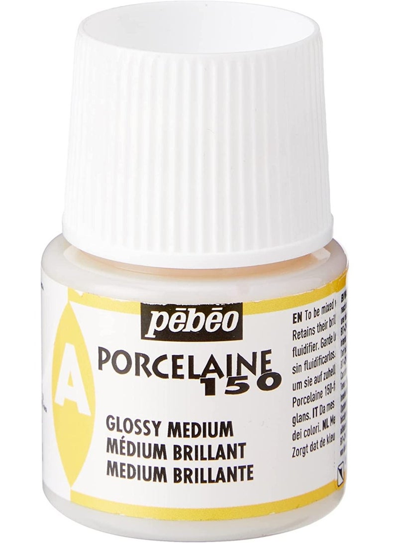 بيبيو Pebeo Porcelaine 150 طلاء سيراميك زجاجة 45 مل ، لامع متوسط - Image 1