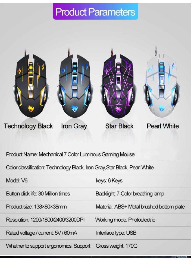 T-WOLF V6 Gaming Mechanical Mouse - The Perfect Choice for Esports - Image 3