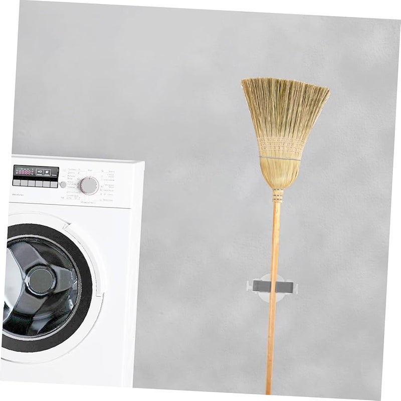 حامل ممسحة ومقشة بلاستيكي متعدد الاستخدامات مع مثبتات شفط لتنظيم الحمام - عبوة واحدة - Image 5