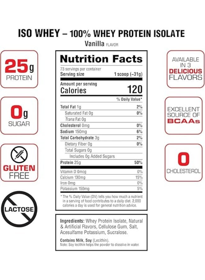 LABRADA Super Combo Labrada ISO 100% Whey Protein Isolate 5lb Vanilla + Free Labrada Crealean 250gm Creatine - Image 4