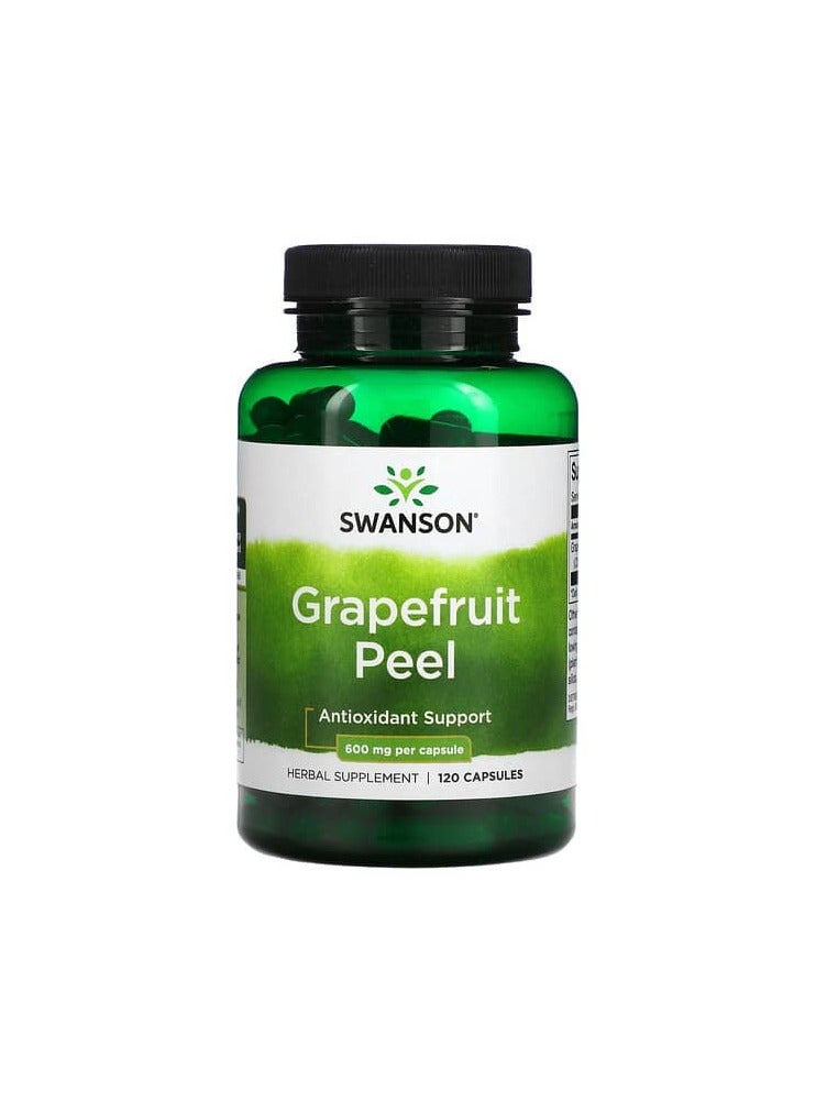 SWANSON Grapefruit Peel, 600 mg, 120 Capsules