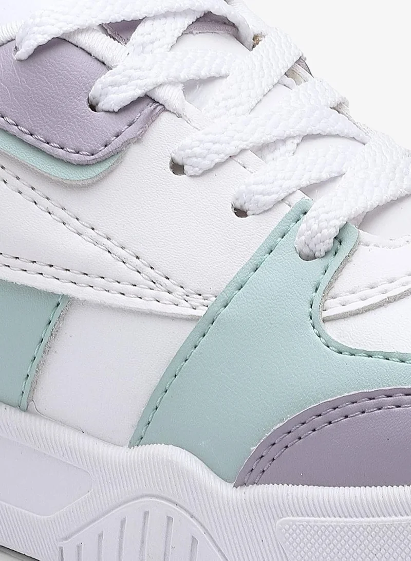 Asian  Casual Sneakers in White Lavender for Women for Women | Best Price UAE