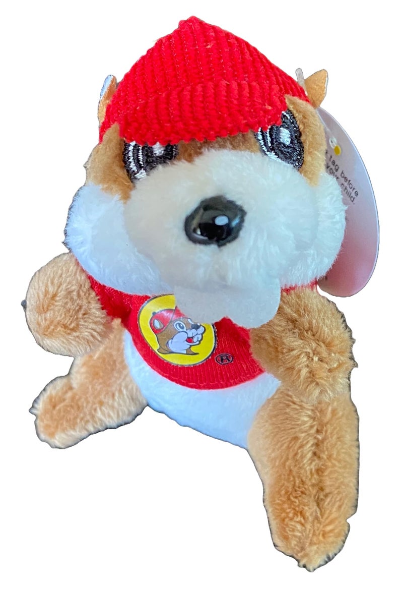 Buc-ee's Beavers 4" Mini Stuffed Plush Keychain Keyring Backpack Clip - Image 1