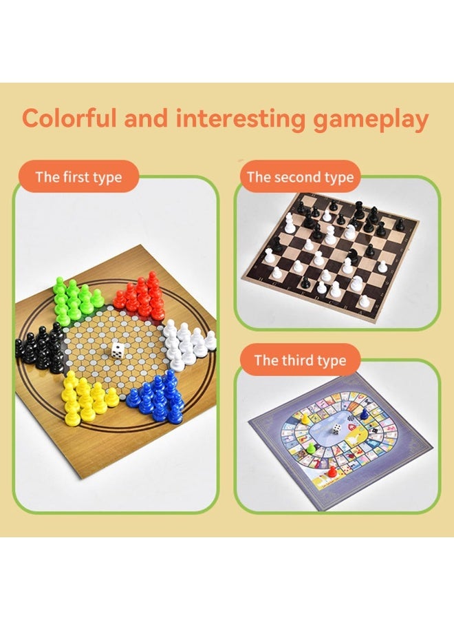 BEYTOR 100 in 1 Classic Board Games Set | Family Game Collection with Chess, Ludo, Snakes & Ladders | Educational Indoor Games for Kids & Adults - Image 5