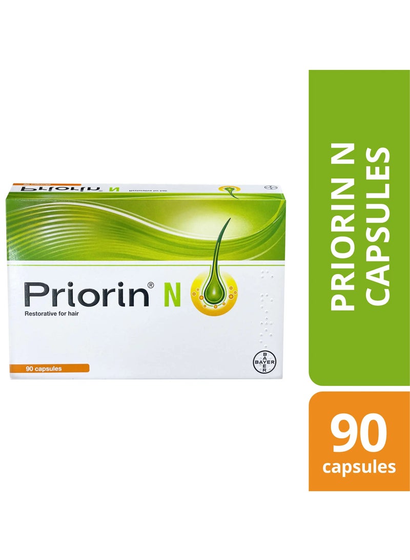 BAYER Priorin N Restorative For Hair 90 Capsules​