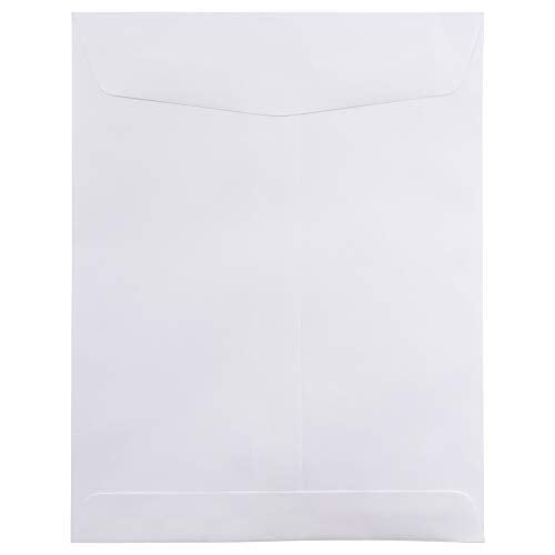 JAM PAPER 8 34 x 11 14 Open End Catalog Commercial Envelopes White 50Pack