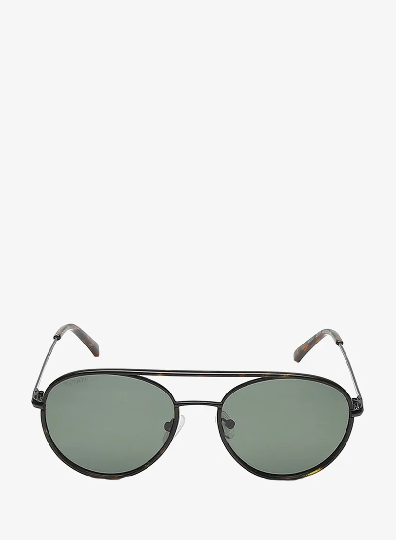 TITAN Black Round Men Sunglasses
