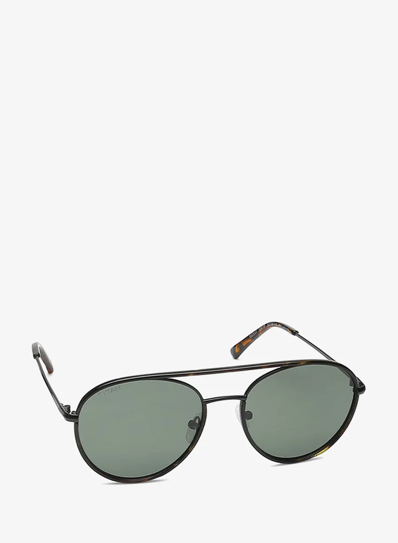 TITAN Black Round Men Sunglasses