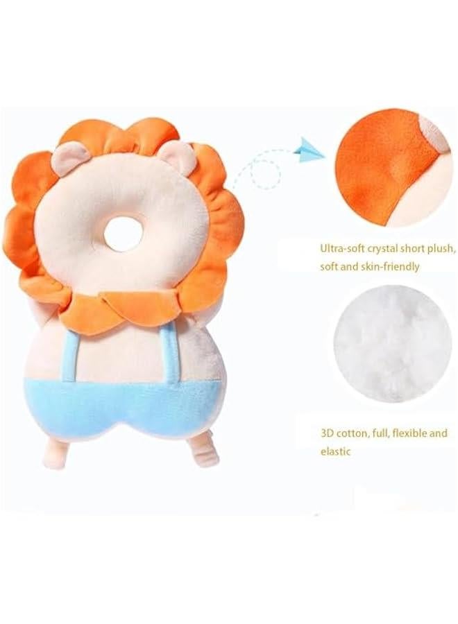 هوكور شنطة ظهر واقية لراس الطفل من تراسل، حشوة من قطن البولي بروبيلين لحماية ظهر الاطفال الصغار قابلة للتعديل، وسادة امان لحماية راس الطفل اثناء الزحف (اسد) - Image 2