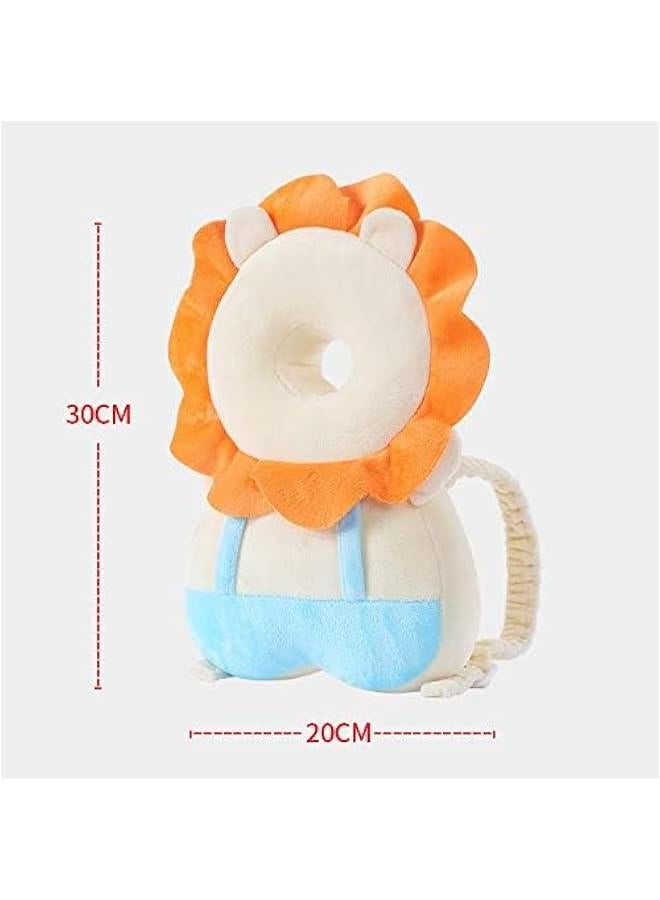 هوكور شنطة ظهر واقية لراس الطفل من تراسل، حشوة من قطن البولي بروبيلين لحماية ظهر الاطفال الصغار قابلة للتعديل، وسادة امان لحماية راس الطفل اثناء الزحف (اسد) - Image 3