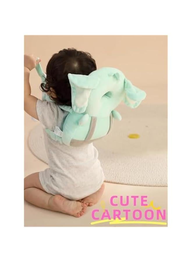 هوكور شنطة ظهر واقية لراس الطفل من تراسل، حشوة من قطن البولي بروبيلين لحماية ظهر الاطفال الصغار قابلة للتعديل، وسادة امان لحماية راس الطفل اثناء الزحف (اسد) - Image 5