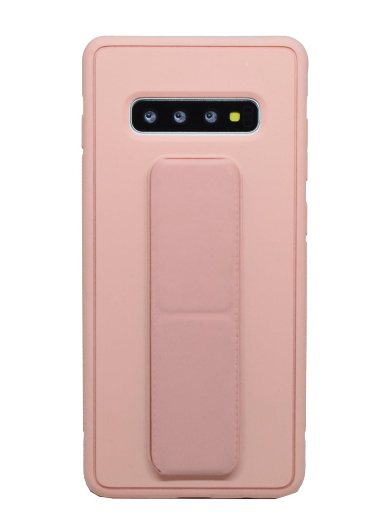 BORTONY Galaxy S10 Plus Case Silicone Camera Protected Shockproof With Finger Grip Stand Cover - Image 1